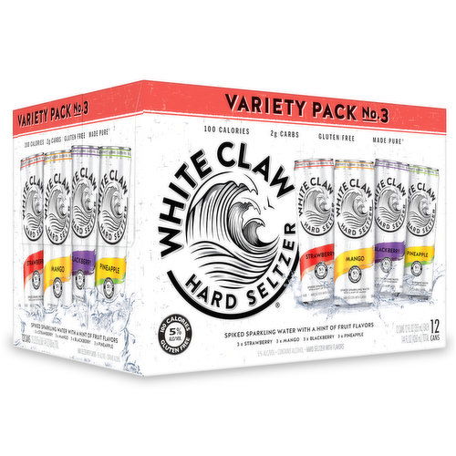 White Claw Hard Seltzer Hard Seltzer, Variety Pack