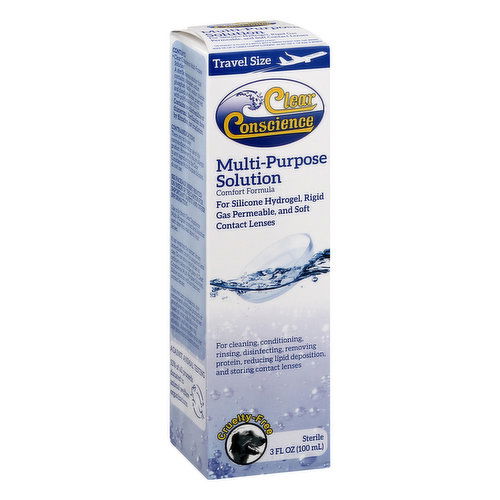 Clear Conscience Multi-Purpose Solution, Travel Size