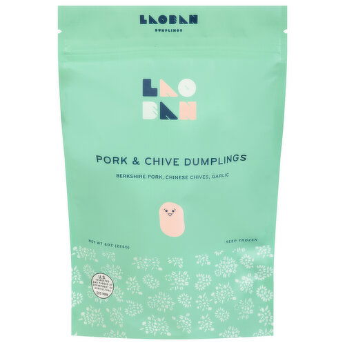 Laoban Dumplings Dumplings, Pork & Chive