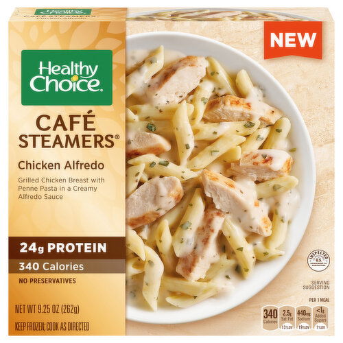 Healthy Choice Cafe Steamers Chicken Alfredo