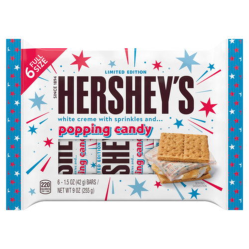 Hershey's Popping Candy, with Cream & Sprinkles, Full Size