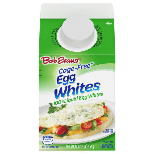 Bob Evans Egg Whites, 100% Liquid, Cage-Free