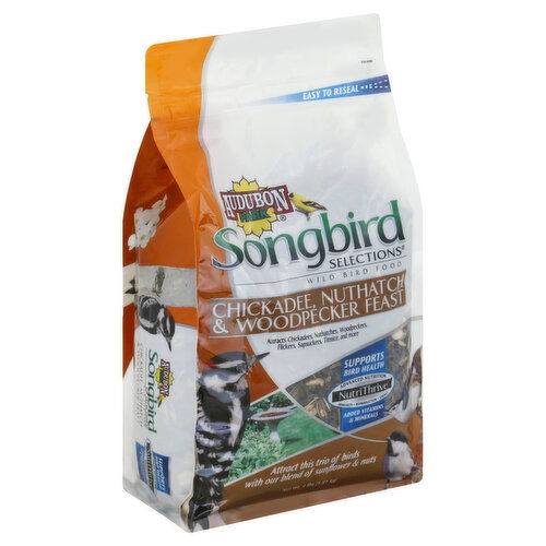 Audubon Park Songbird Selections Wild Bird Food, Chickadee, Nuthatch & Woodpecker Feast