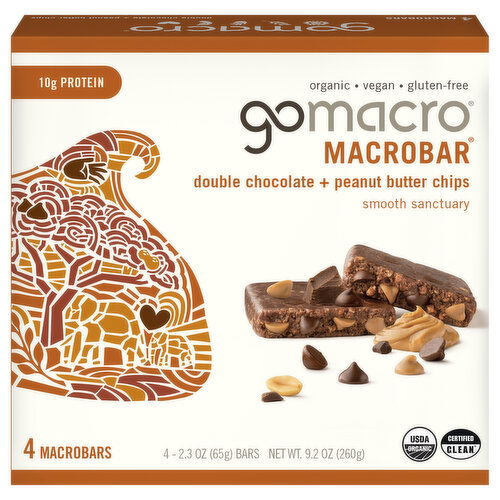 GoMacro Double Chocolate + Peanut Butter Chips MacroBars