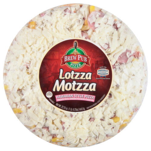 Brew Pub Pizza Lotzza Motzza Pizza, Hawaiian Style, Large