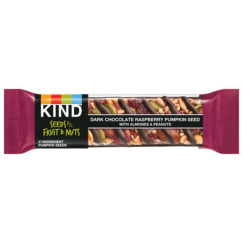 Kind Bar, Dark Chocolate Raspberry Pumpkin Seed