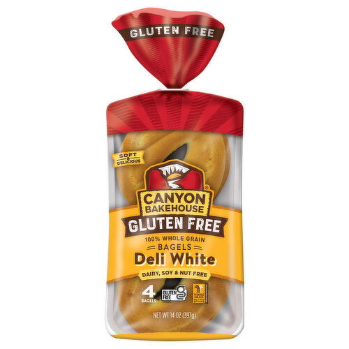 Canyon Bakehouse Gluten Free Deli White Bagels