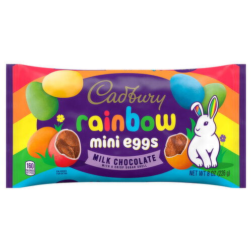 Cadbury Eggs, Milk Chocolate, Rainbow, Mini