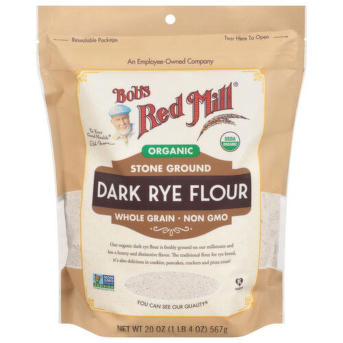 Bob's Red Mill Dark Rye Flour, Organic, Stone Ground