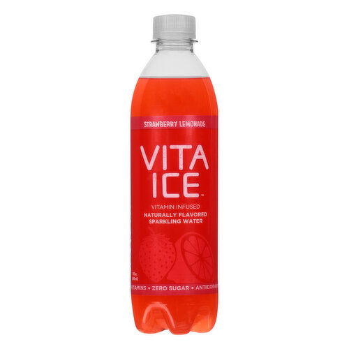 Vita Ice Sparkling Water, Strawberry Lemonade