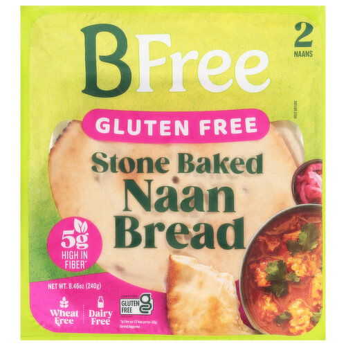 BFree Naan Bread, Gluten Free, Stone Baked