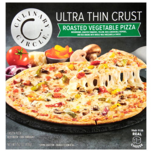 Culinary Circle Ultra Thin Crust Roasted Vegetable Pizza