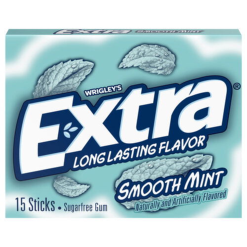 Extra Gum, Sugarfree, Smooth Mint