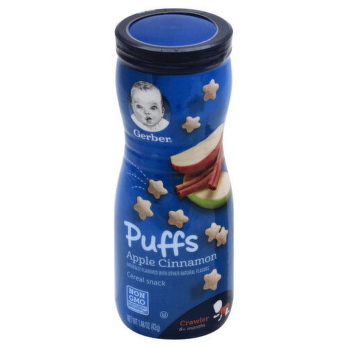 Gerber Snacks for Baby Puffs, Apple Cinnamon