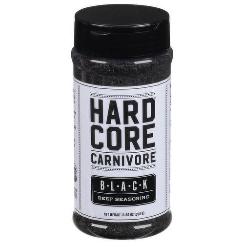 Hardcore Carnivore Seasoning, Beef, Black