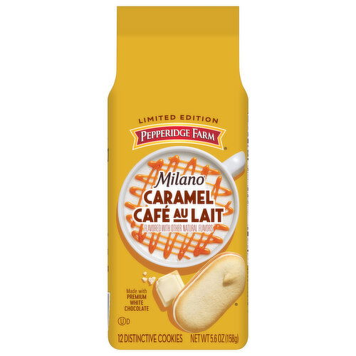 Pepperidge Farm Milano Distinctive Cookies, Caramel Café Au Lait Flavored