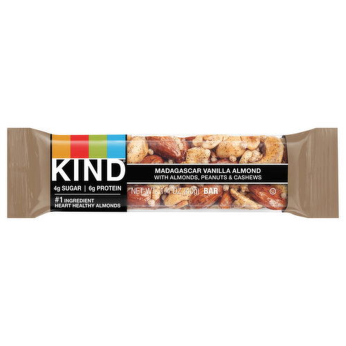 Kind Madagascar Vanilla Almond Bar