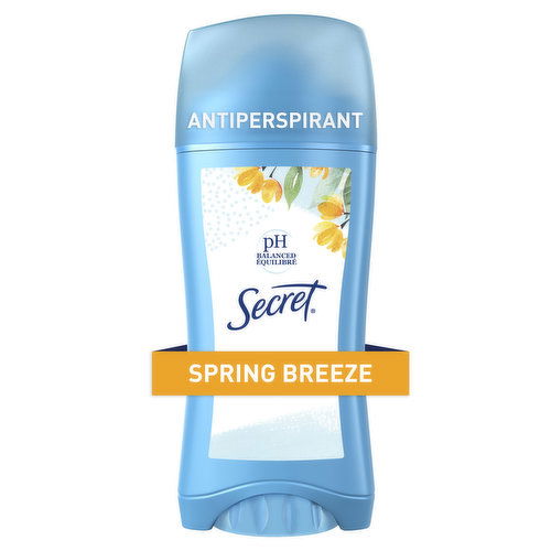 Secret Invisible Solid Antiperspirant and Deodorant, Spring Breeze, 2.6 oz