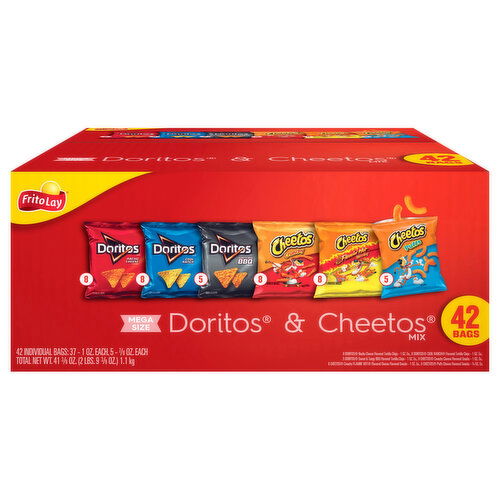 Frito Lay Doritos & Cheetos Mix, Mega Size