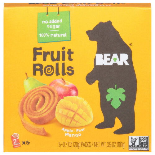 Bear Fruit Rolls, Apple-Pear Mango