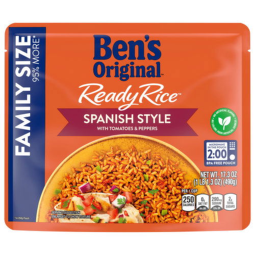 Ben's Original Ready Rice Rice, Spanish Style, Family Size