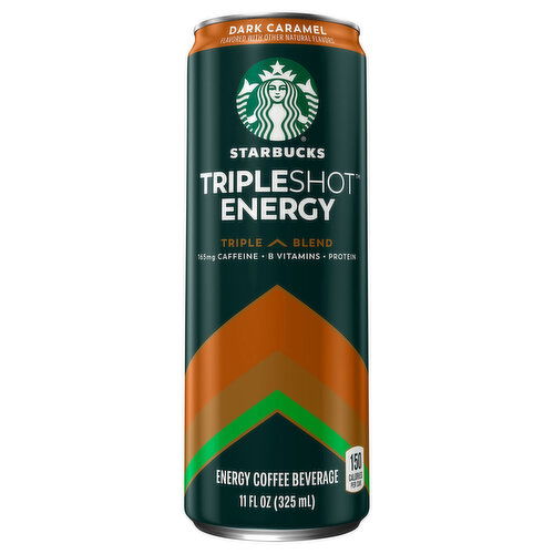 Starbucks Tripleshot Energy Energy Coffee Beverage, Dark Caramel, Triple Blend