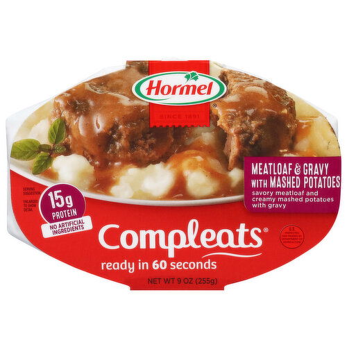 Hormel Compleats Meatloaf & Gravy with Mashed Potatoes