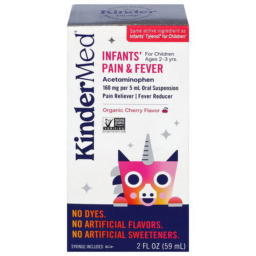 KinderMed Infants' Organic Cherry Flavor Pain & Fever