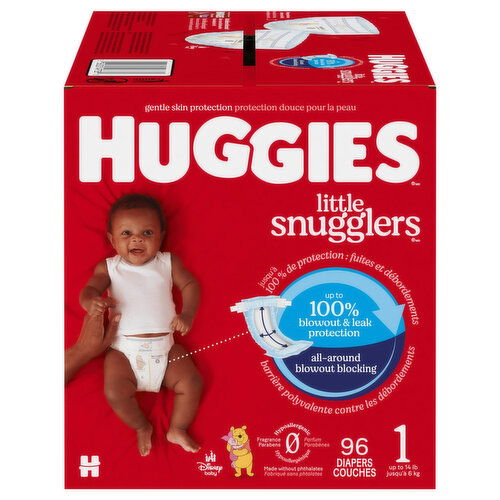 Huggies Little Snugglers Diapers, Disney Baby, 1 (Up to 14 lb)