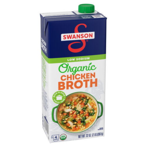 Swanson® Organic 100% Natural, Low Sodium Chicken Broth