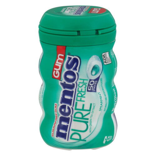 Mentos Pure Fresh Gum, Sugarfree, Spearmint