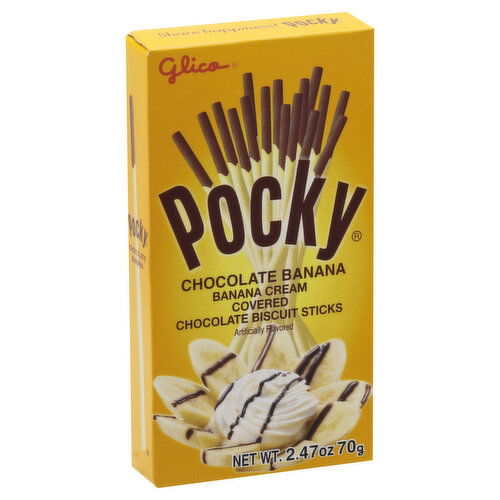 Glico Pocky Chocolate Biscuit Sticks, Chocolate Banana