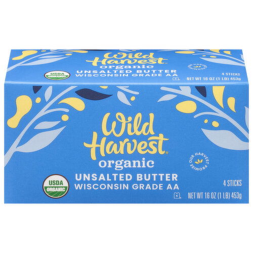 Wild Harvest Unsalted  Butter, Organic