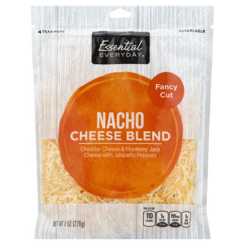 Essential Everyday Cheese, Cheese Blend, Nacho, Fancy Cut