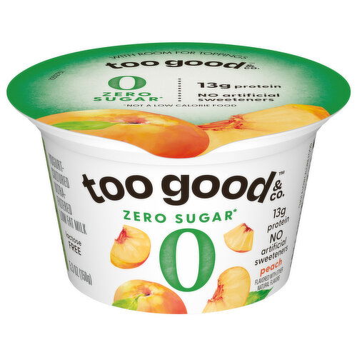 Too Good & Co. Zero Sugar Peach Yogurt