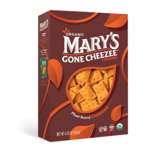 Mary's Gone Cheezee Plant-Based Cheddar Flavor Cracker