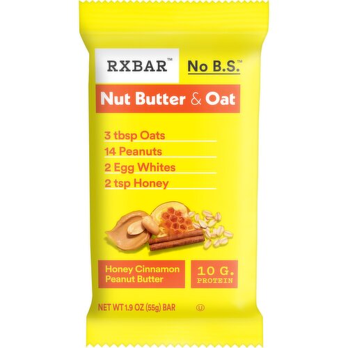 Rxbar Protein Bars, Honey Cinnamon Peanut Butter