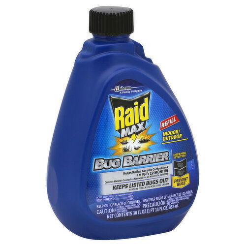 Raid Max Bug Barrier, Indoor/Outdoor, Refill