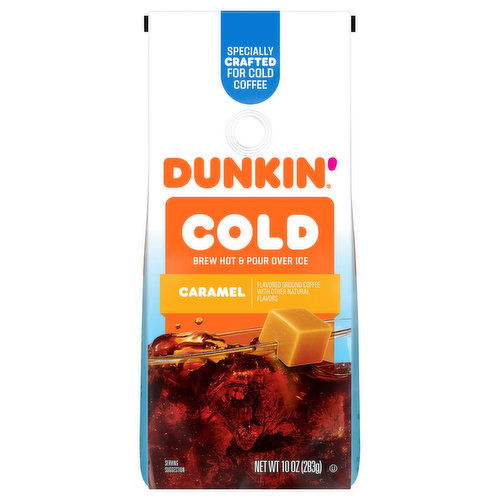 Dunkin' Coffee, Ground, Cold, Caramel