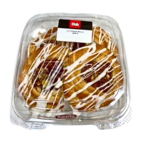 Cub Bakery Apple Danish Rolls, 4 Count