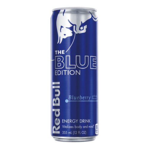 Red Bull Blue Edition Energy Drink, Blueberry, 114mg Caffeine