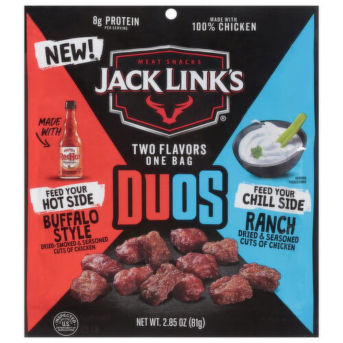 Jack Link's Duos Buffalo Style/Ranch Beef Sticks