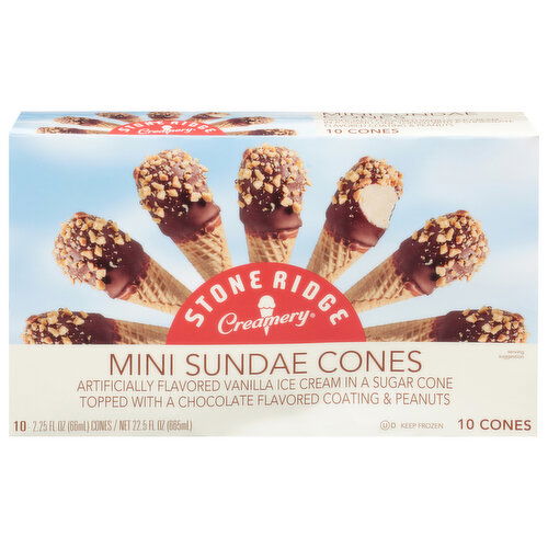 Stone Ridge Creamery Sundae Cones, Mini