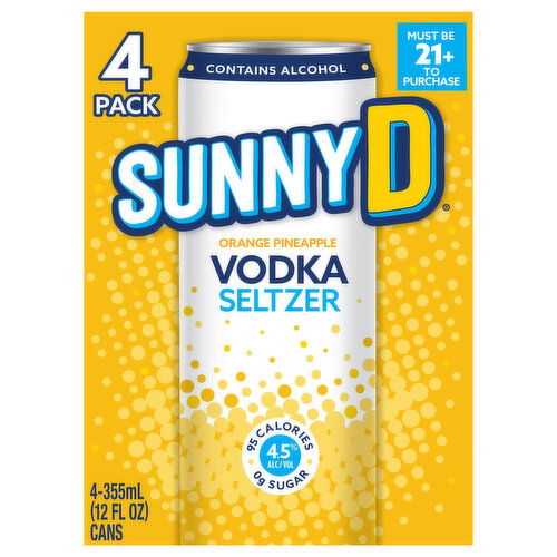 Sunny D Orange Pineapple Vodka Seltzer