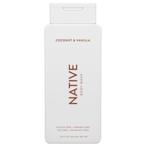Native Body Wash, Coconut & Vanilla