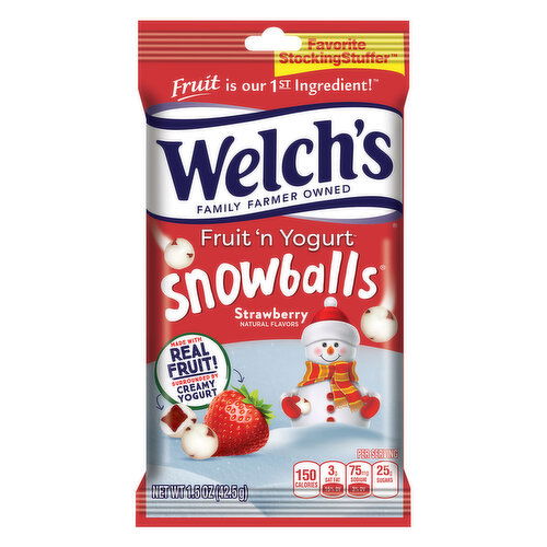 Welch's Snowballs Fruit 'n Yogurt Snacks, Strawberry