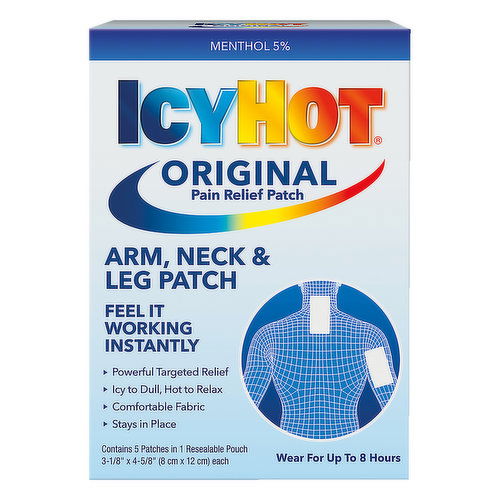 Icy Hot Original Pain Relief Patch, Arm, Neck & Leg