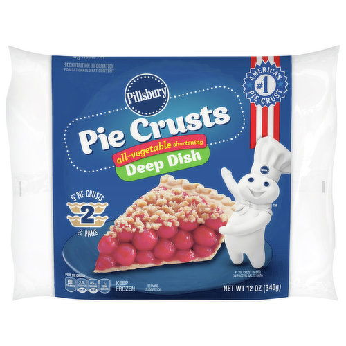 Pillsbury Pie Crusts, Deep Dish, All-Vegetable, Shortening