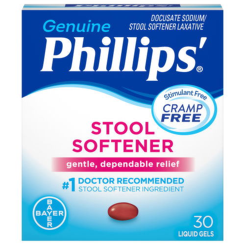 Phillips' Genuine Stool Softener, Liquid Gels