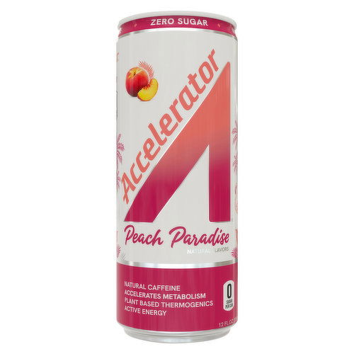 Accelerator Energy Drink, Peach Paradise